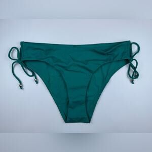 NWT Andie Swim The Waikiki Bikini Bottom Peak Teal Size S Side Ties With Beads S